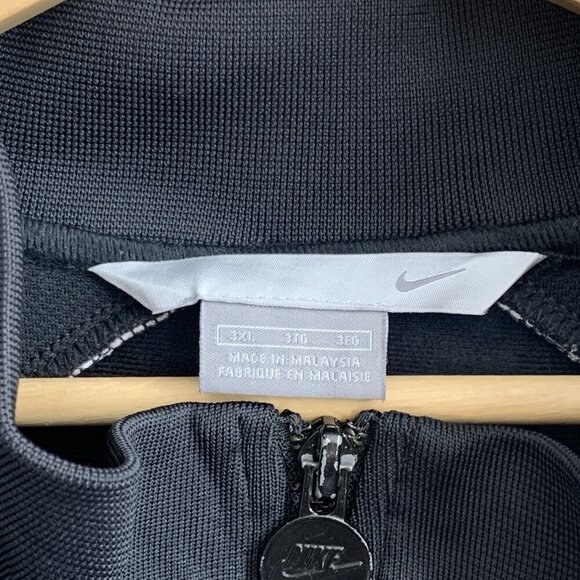 Nike Track Jacket Men Size 3XL Gray Label Full Zip Y2K Black Athletic Workout - Picture 7 of 11